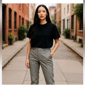 Banana Republic Tweed Gray Dress Pants Tailored Fit